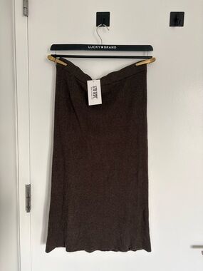 Tusk Mocha Sweater Midi Skirt